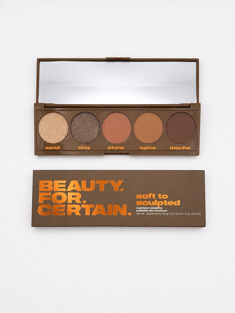 Beauty For Certain Soft to Sculpted Contour Palette 5 Shades New
